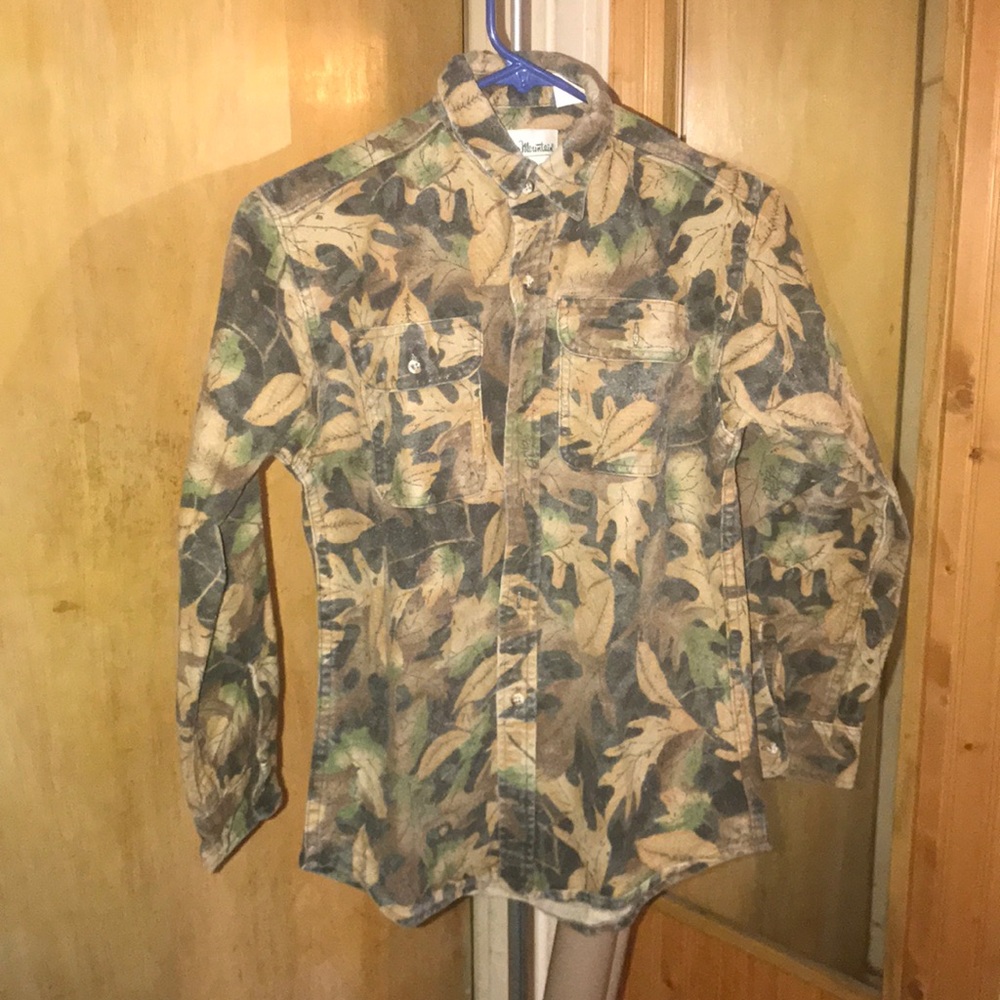 Gander Mountain L/S Boys 14-16 Thick Camo Shirt